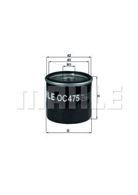 MAHLE oc475 -  Масляный фильтр