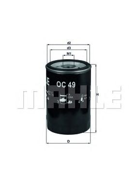 MAHLE oc49 -  Масляный фильтр