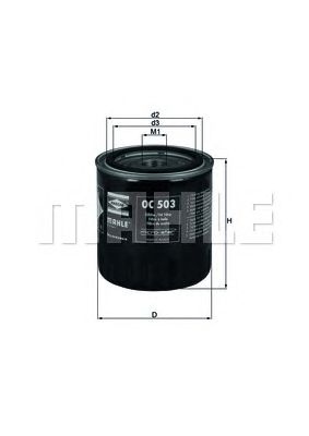 MAHLE oc503 -  Масляный фильтр