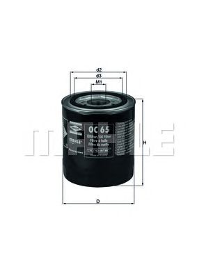 MAHLE oc65 -  Масляный фильтр