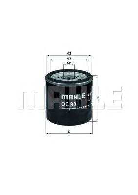 MAHLE oc90 -  Масляный фильтр