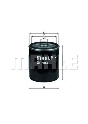 MAHLE oc983 -  Масляный фильтр