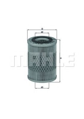 MAHLE ox159d -  Масляный фильтр
