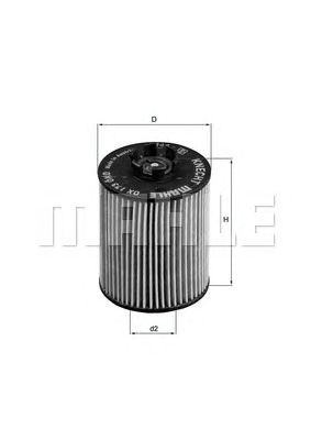 MAHLE ox173d -  Масляный фильтр