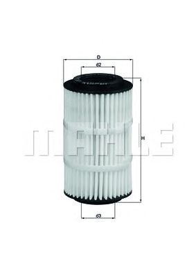 MAHLE ox3457d -  Масляный фильтр