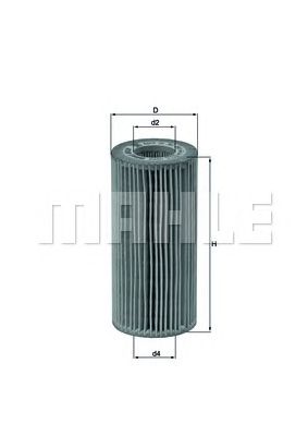 MAHLE ox383d -  Масляный фильтр
