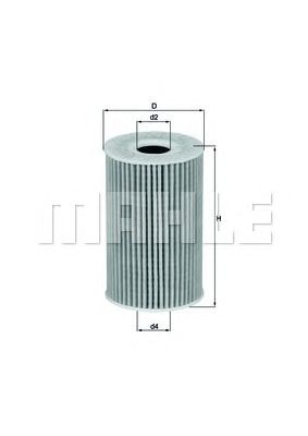 MAHLE ox388d -  Масляный фильтр