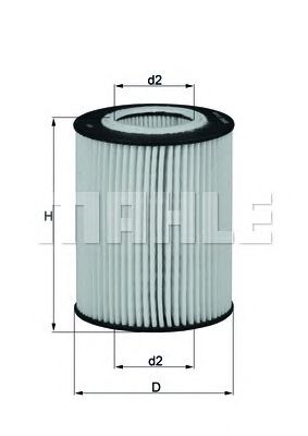 MAHLE ox433d -  Масляный фильтр