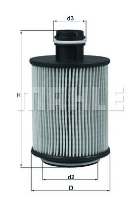 MAHLE ox559d -  Масляный фильтр