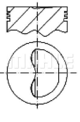 MAHLE s25700 - Поршень