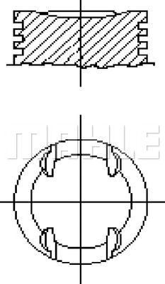 MAHLE ss0700555 - Поршень