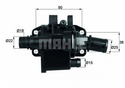 MAHLE th4283 -  Термостат, охлаждающая жидкость