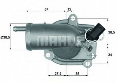 MAHLE th987 -  Термостат, охлаждающая жидкость