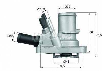 MAHLE ti14488 -  Термостат, охлаждающая жидкость