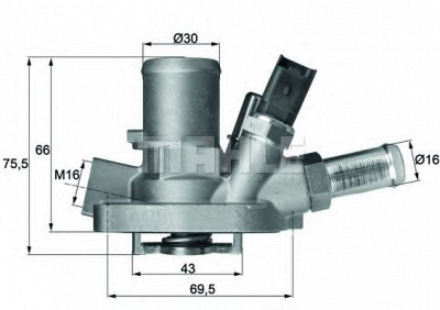 MAHLE ti14780 -  Термостат, охлаждающая жидкость