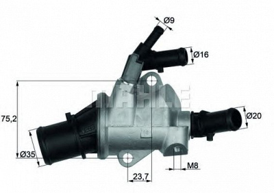 MAHLE ti14888 -  Термостат, охлаждающая жидкость