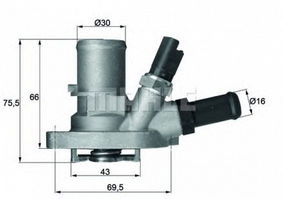 MAHLE ti14988 -  Термостат, охлаждающая жидкость