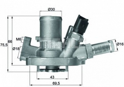 MAHLE ti15180 -  Термостат, охлаждающая жидкость