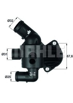 MAHLE ti1592 -  Термостат, охлаждающая жидкость