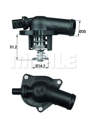 MAHLE ti17109 -  Термостат, охлаждающая жидкость