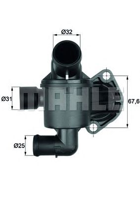 MAHLE ti3587 -  Термостат, охлаждающая жидкость