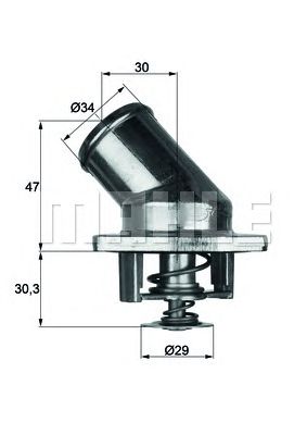 MAHLE ti392 -  Термостат, охлаждающая жидкость