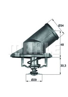 MAHLE ti492 -  Термостат, охлаждающая жидкость