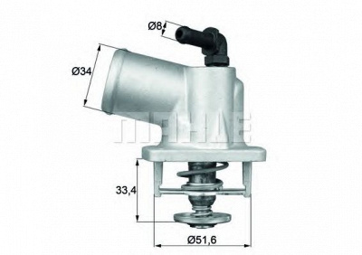 MAHLE ti5492d -  Термостат, охлаждающая жидкость
