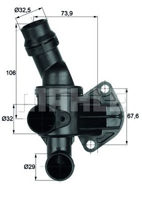 MAHLE ti687 -  Термостат, охлаждающая жидкость