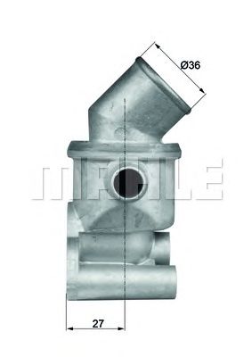 MAHLE ti7287d -  Термостат, охлаждающая жидкость