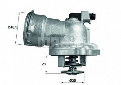 MAHLE tm2887 -  Термостат, охлаждающая жидкость