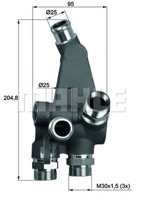 MAHLE to383 -  Термостат, масляное охлаждение