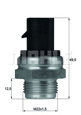 MAHLE tsw13d -  Термовыключатель, вентилятор радиатора