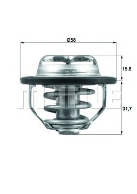 MAHLE tx12282 -  Термостат, охлаждающая жидкость