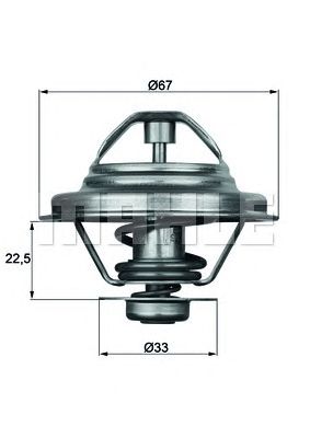 MAHLE tx2487d -  Термостат, охлаждающая жидкость