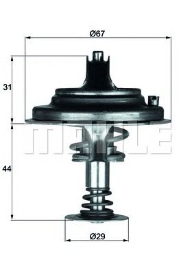 MAHLE tx2680d -  Термостат, охлаждающая жидкость