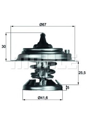 MAHLE tx2985d -  Термостат, охлаждающая жидкость