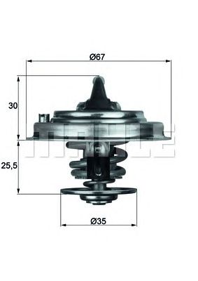 MAHLE tx3482d -  Термостат, охлаждающая жидкость