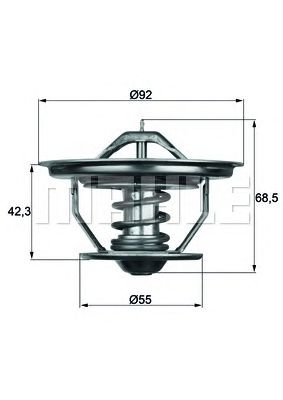 MAHLE tx3571 -  Термостат, охлаждающая жидкость