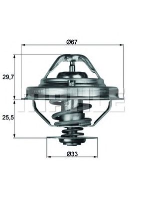 MAHLE tx3880d -  Термостат, охлаждающая жидкость