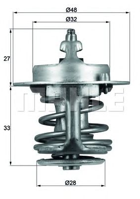MAHLE tx6383 -  Термостат, охлаждающая жидкость