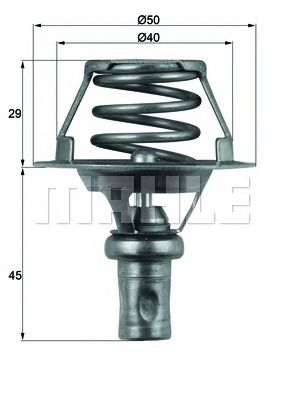 MAHLE tx6691d -  Термостат, охлаждающая жидкость
