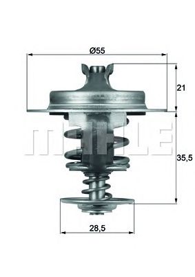MAHLE tx6783d -  Термостат, охлаждающая жидкость
