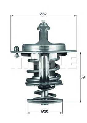MAHLE tx7182d -  Термостат, охлаждающая жидкость