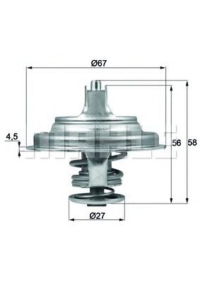 MAHLE tx9779d -  Термостат, охлаждающая жидкость