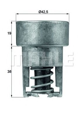 MAHLE tx9889 -  Термостат, охлаждающая жидкость