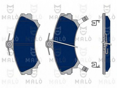 MALO 1050035 -  Комплект тормозных колодок, дисковый тормоз