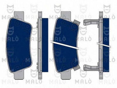 MALO 1050036 -  Комплект тормозных колодок, дисковый тормоз