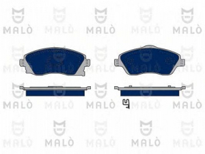 MALO 1050042 -  Комплект тормозных колодок, дисковый тормоз