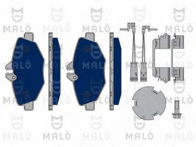 MALO 1050095 -  Комплект тормозных колодок, дисковый тормоз